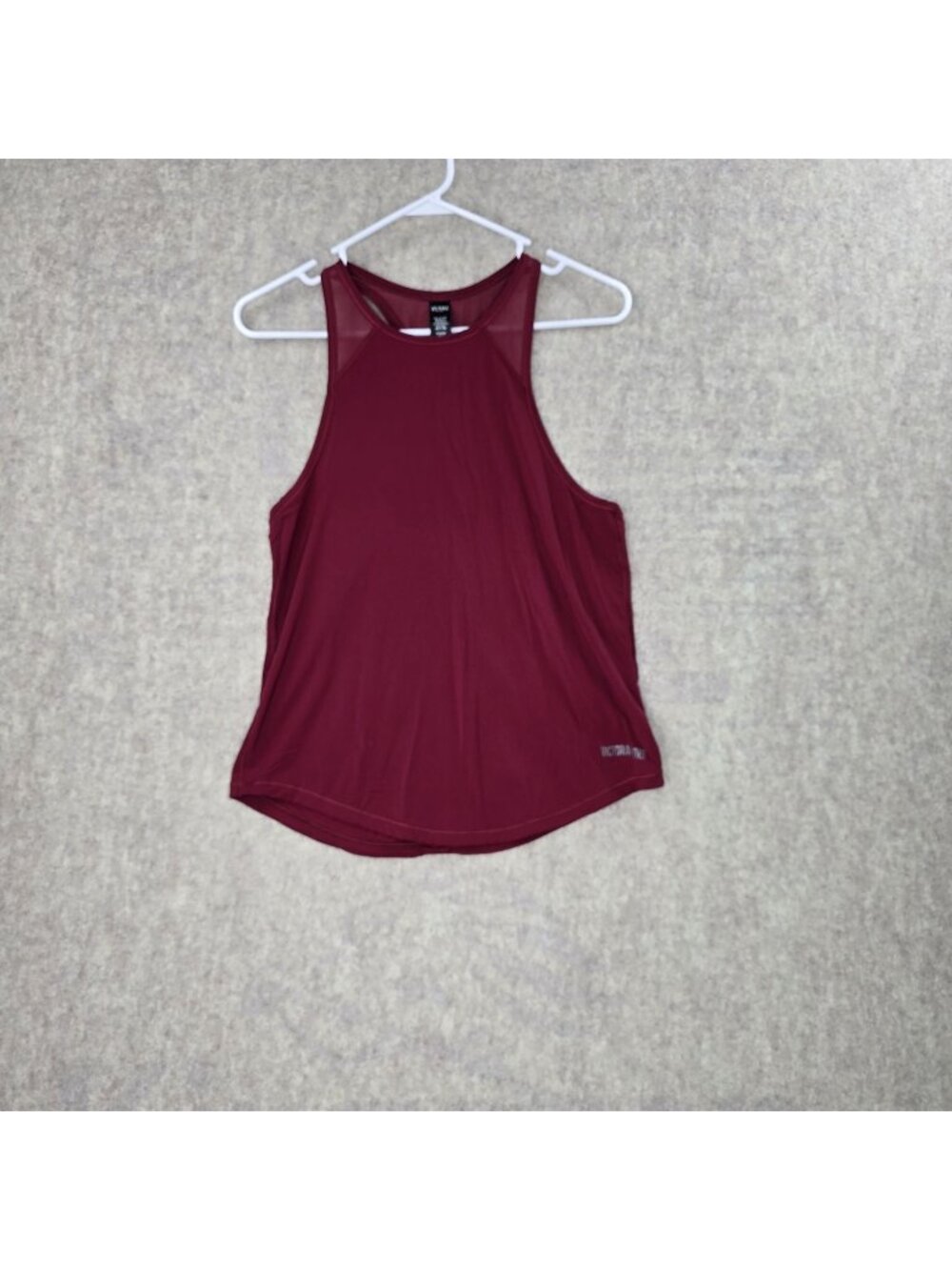 Victoria Sport Womens XS Racerback Tank Top In Burgundy